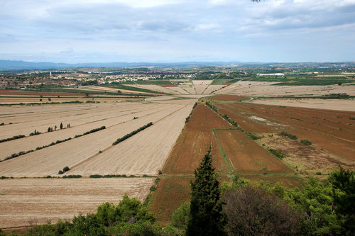 L’étang de Montady vu depuis le site d’Ensérune